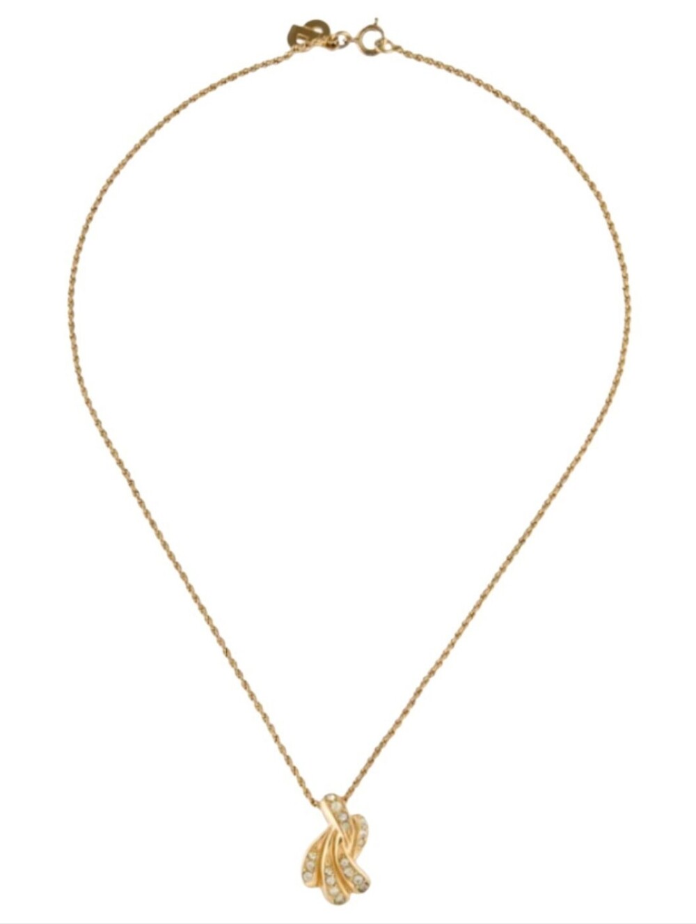 Christian Dior Vintage Crystal Diamond Necklace Great Condition !